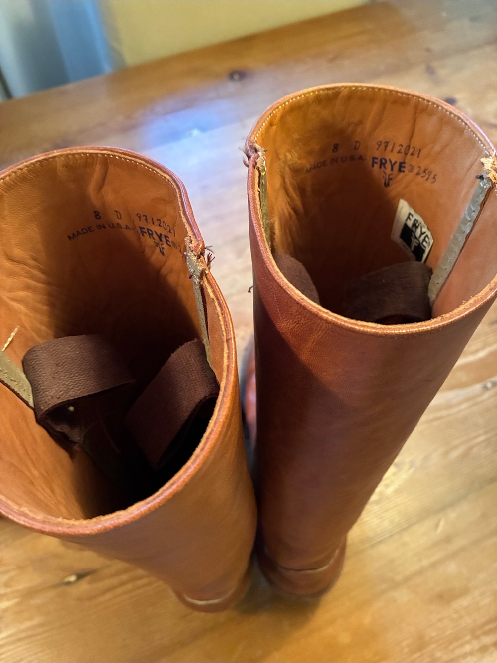 Vintage Frye Campus Tall Stovepipe Boots - 8D Mens - 10M Womens - Picture 10 of 16